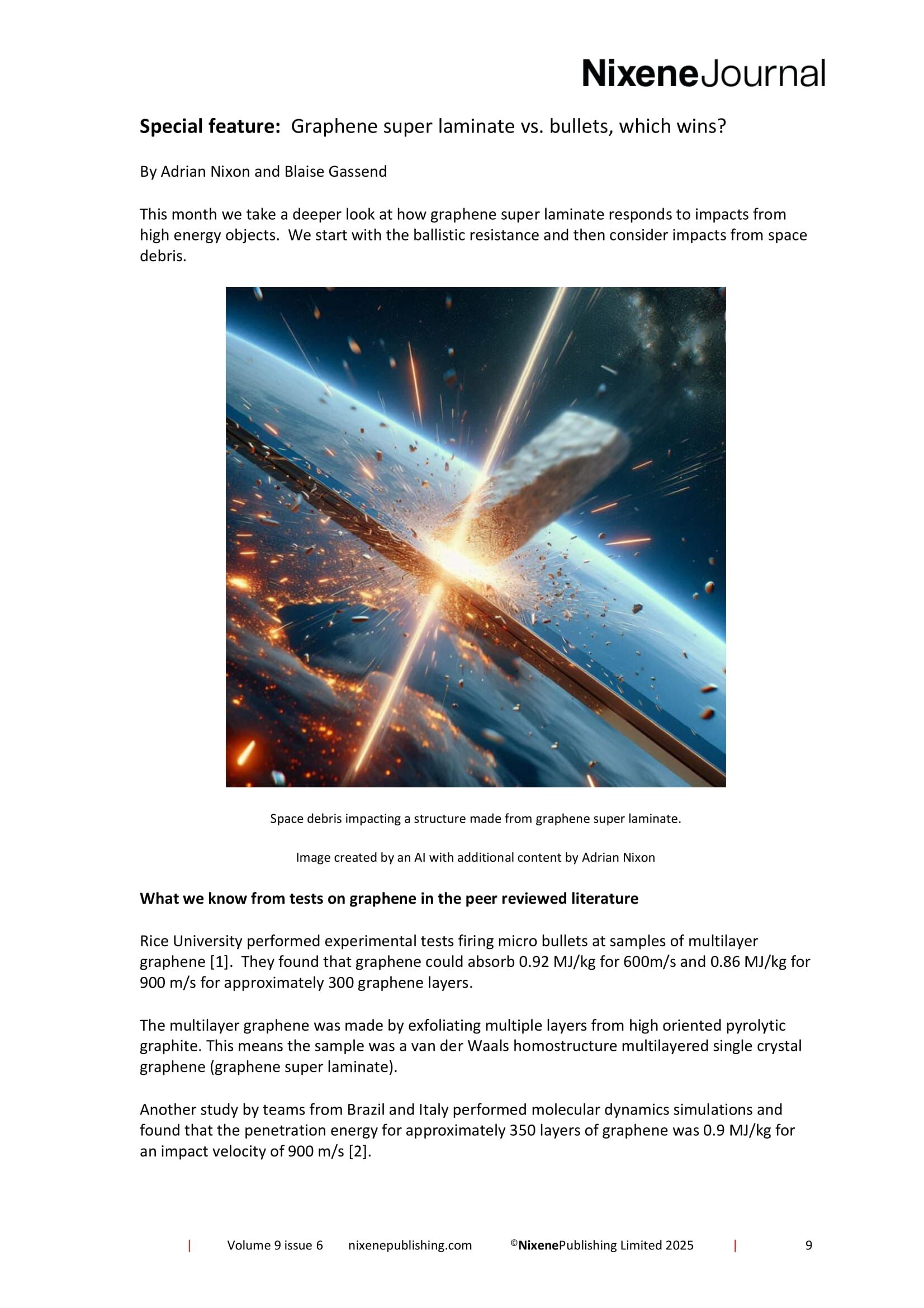 Nixene Journal Volume 9 Issue 6 Special Feature 1
