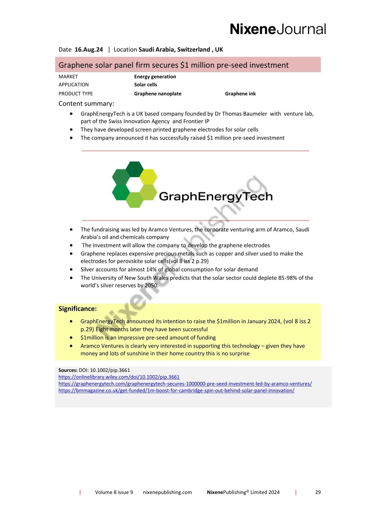 Nixene Journal Volume 8 Issue 9 Article 29 (September 2024)