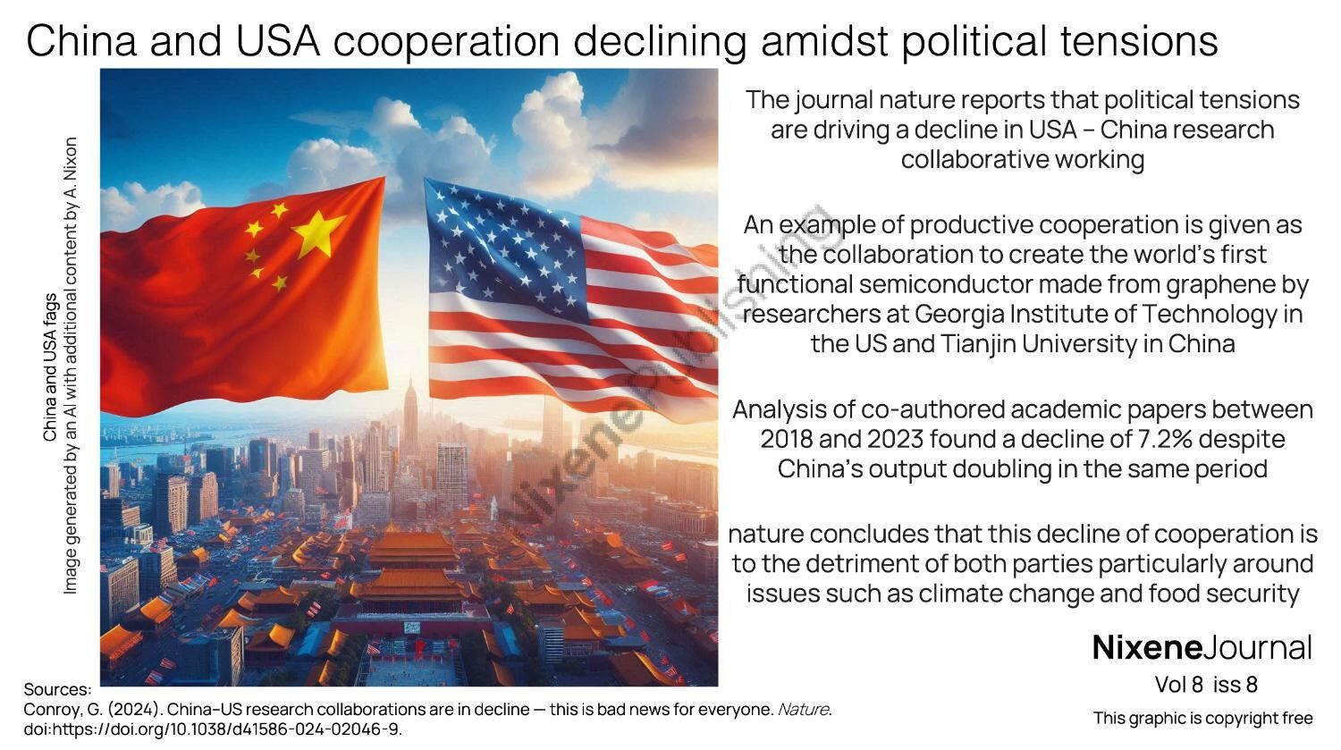 v8 i8 China and USA cooperation declining amidst political tensions