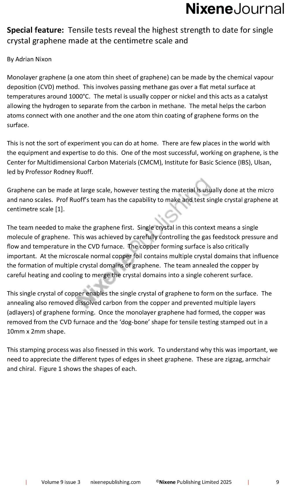 Nixene Journal Volume 9 Issue 3 Special Feature 1