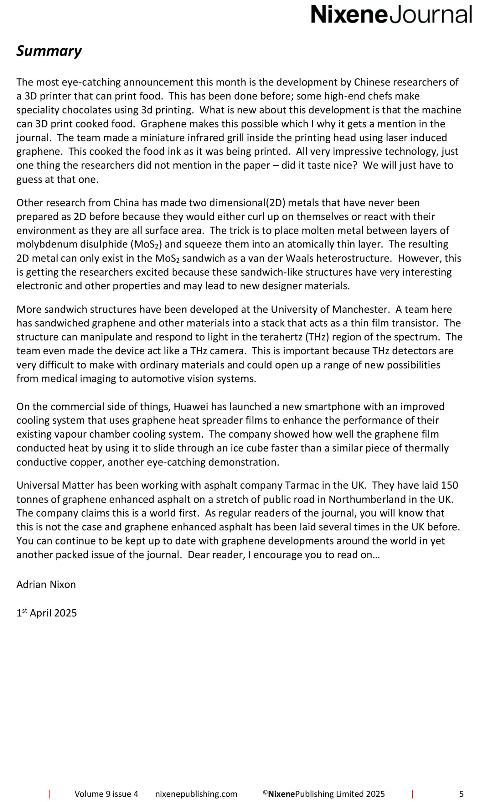 Nixene Journal Volume 9 Issue 4 (April 2025)-5 Nixene Journal Volume 9 Issue 4 (April 2025)-5