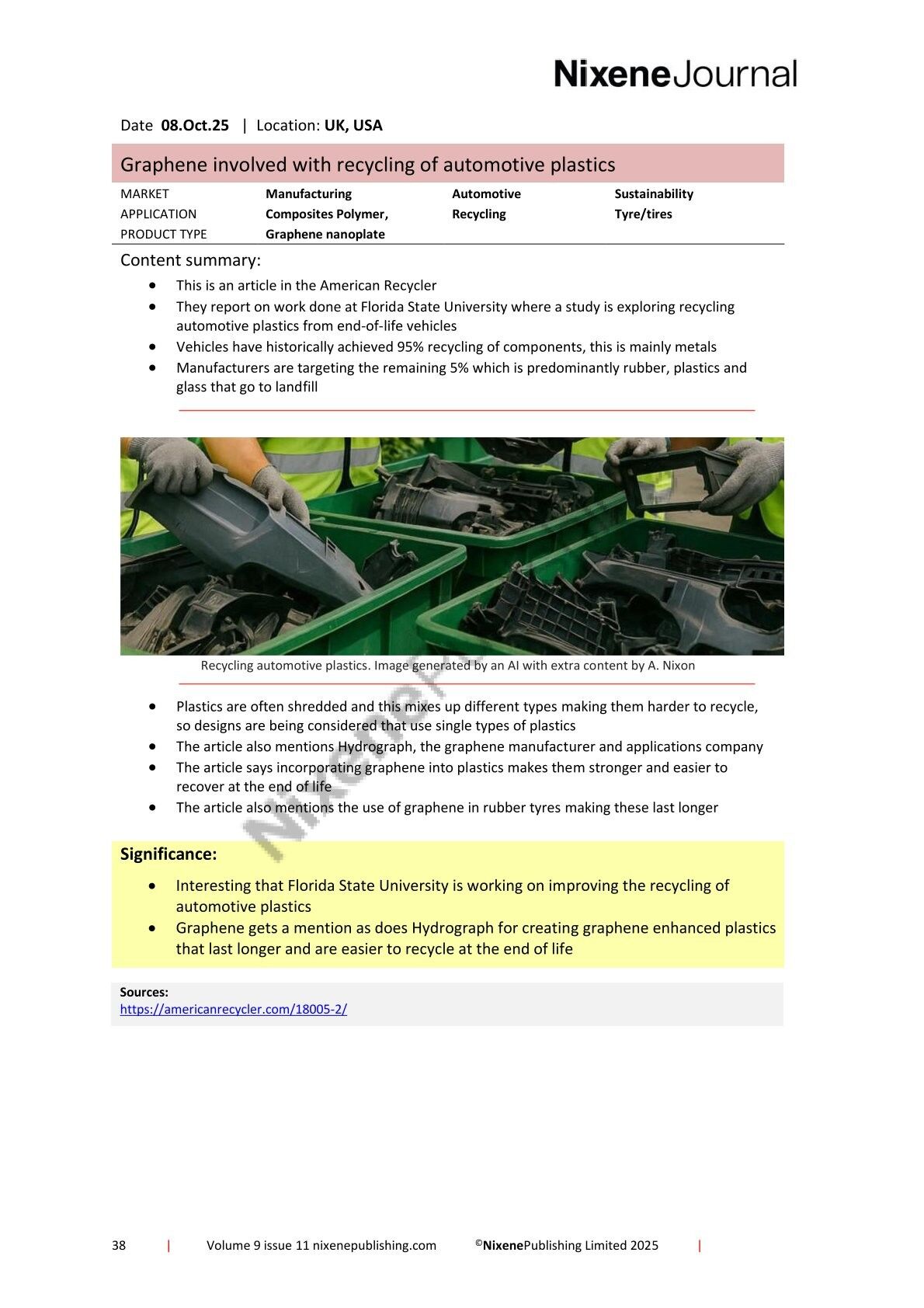 Nixene Journal Volume 9 Issue 11-38 (November 2025)