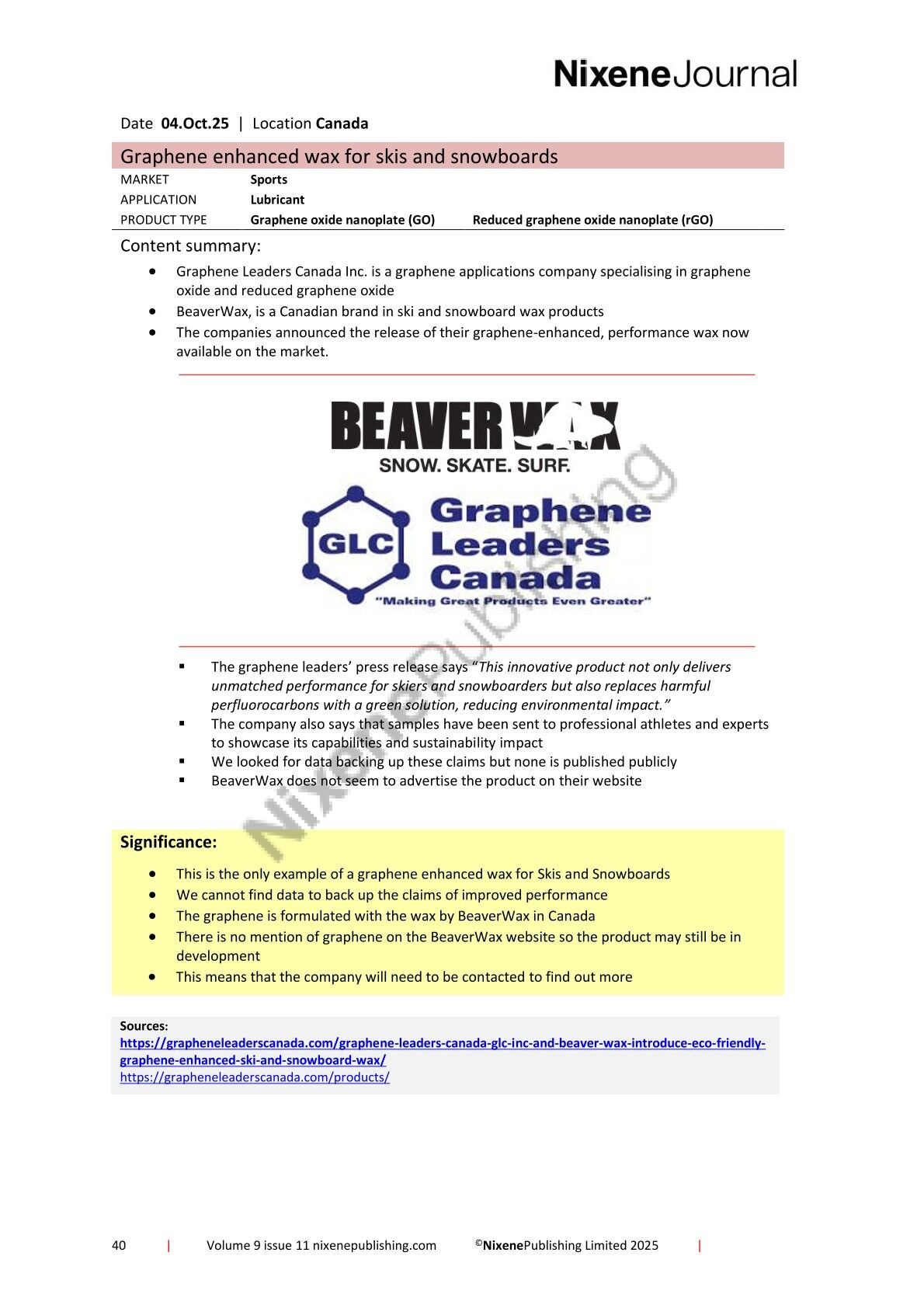 Nixene Journal Volume 9 Issue 11-40 (November 2025)