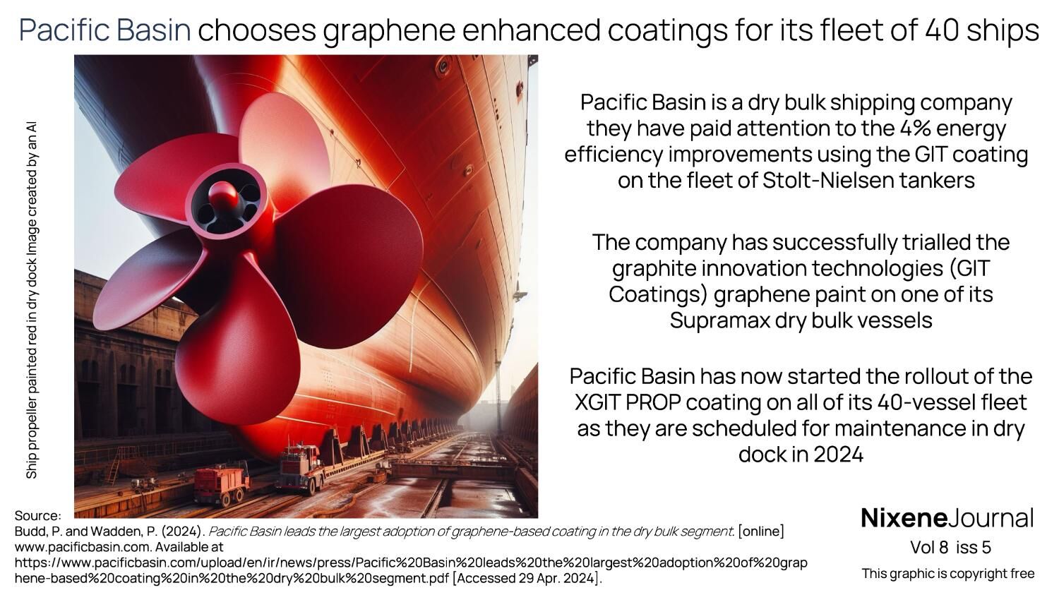 v8 i5 Pacific Basin chooses graphene enhanced coatings for its fleet of 40 ships
