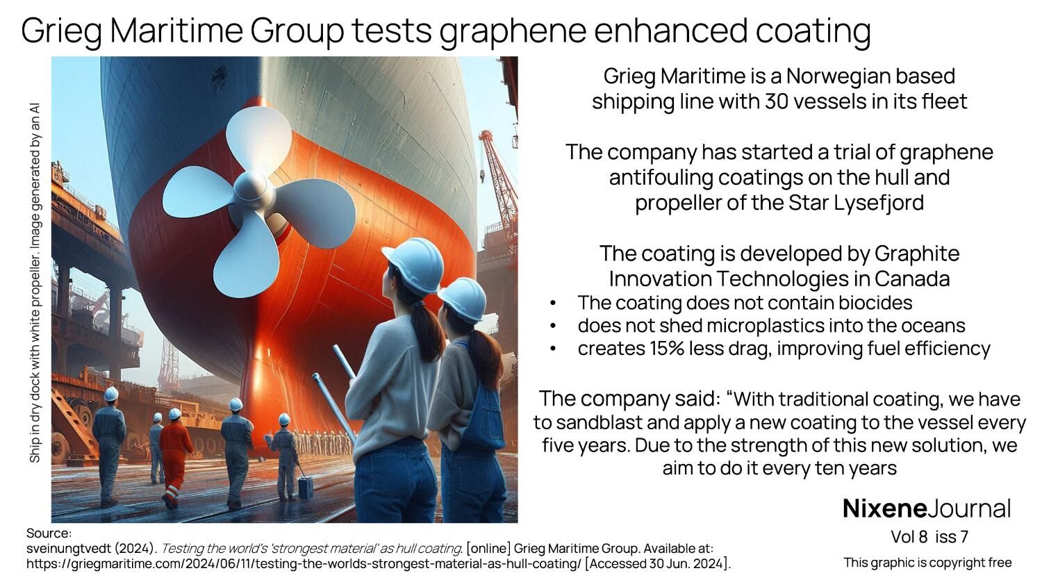 v8 i7 Grieg Maritime Group tests graphene enhanced coating