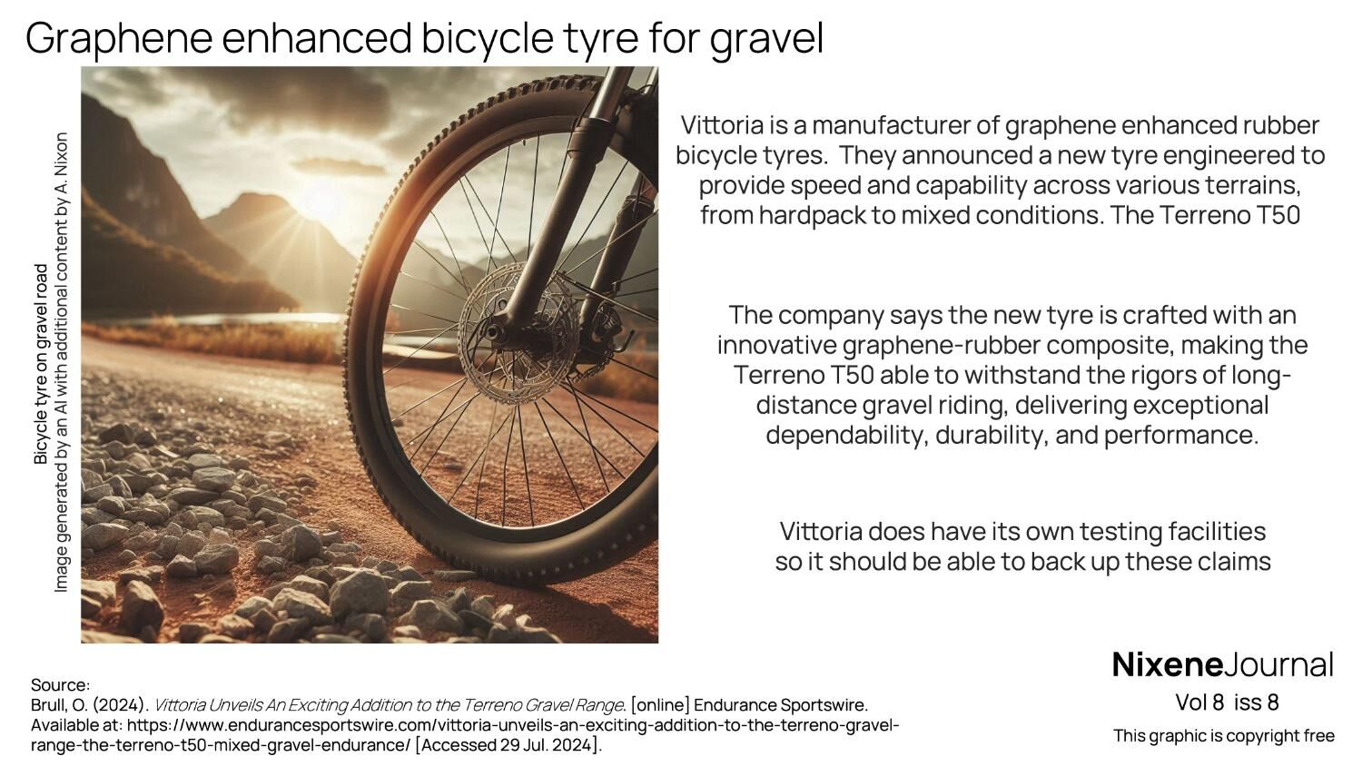 v8 i8 Graphene enhanced bicycle tyre for gravel