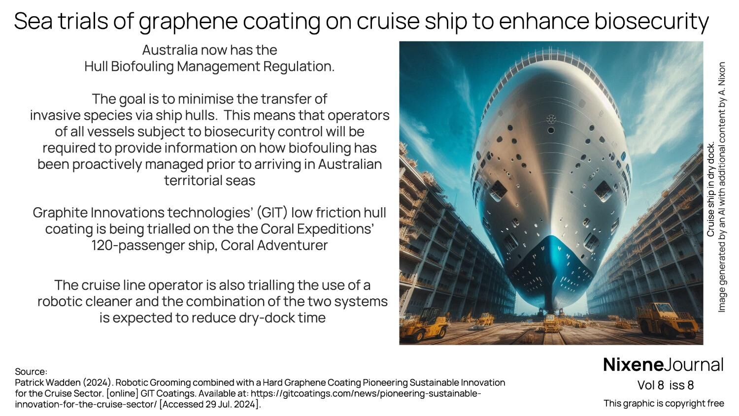 v8 i8 Sea trials of graphene coating on cruise ship to enhance biosecurity