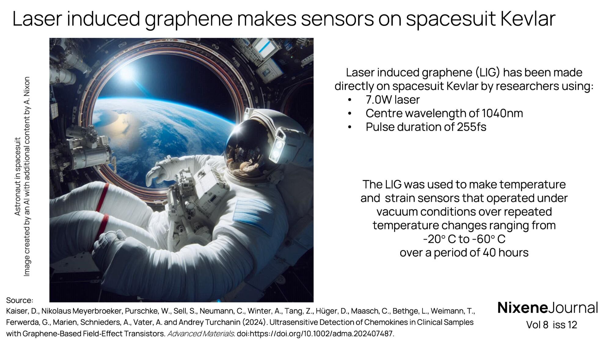 v8 i12 Laser induced graphene makes sensors on spacesuit Kevlar