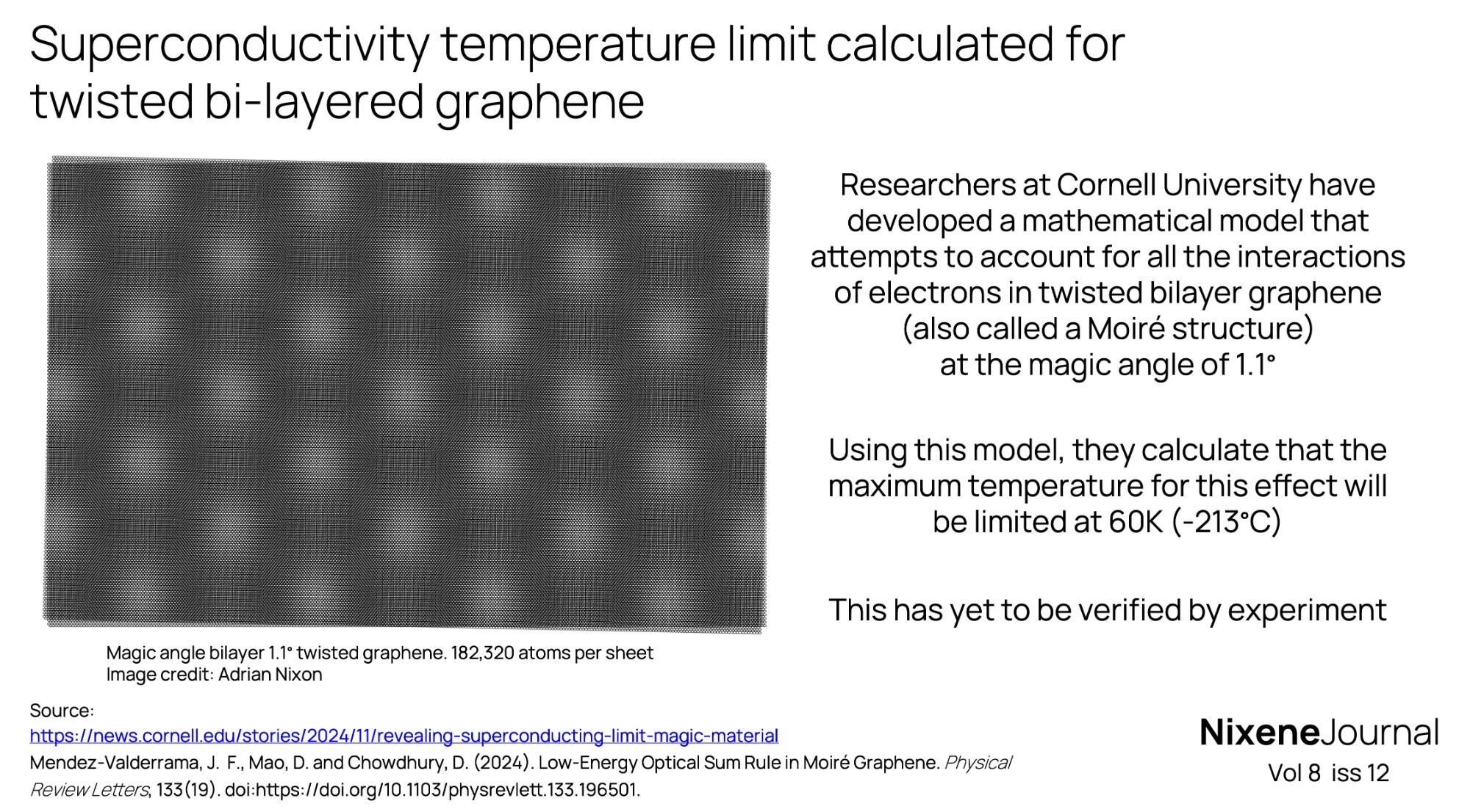 v8 i12 Superconductivity temperature limit calculated for twisted bi-layered graphene