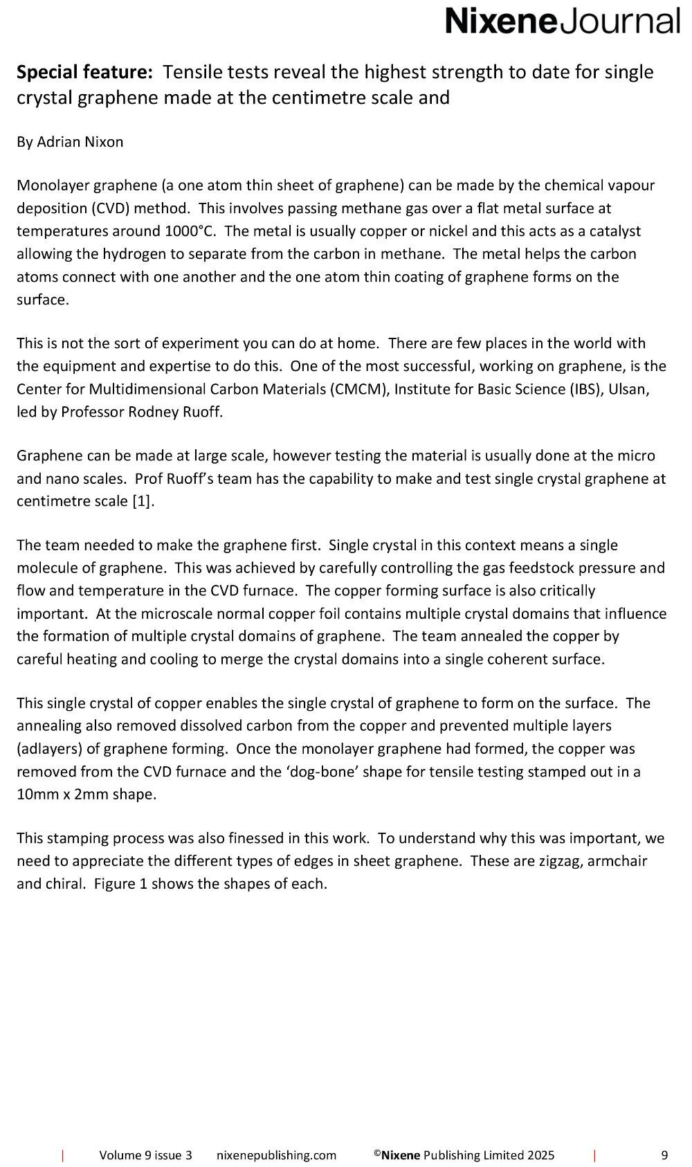 Nixene Journal Volume 9 Issue 3 Special Feature 1 – 1 (March 2025)