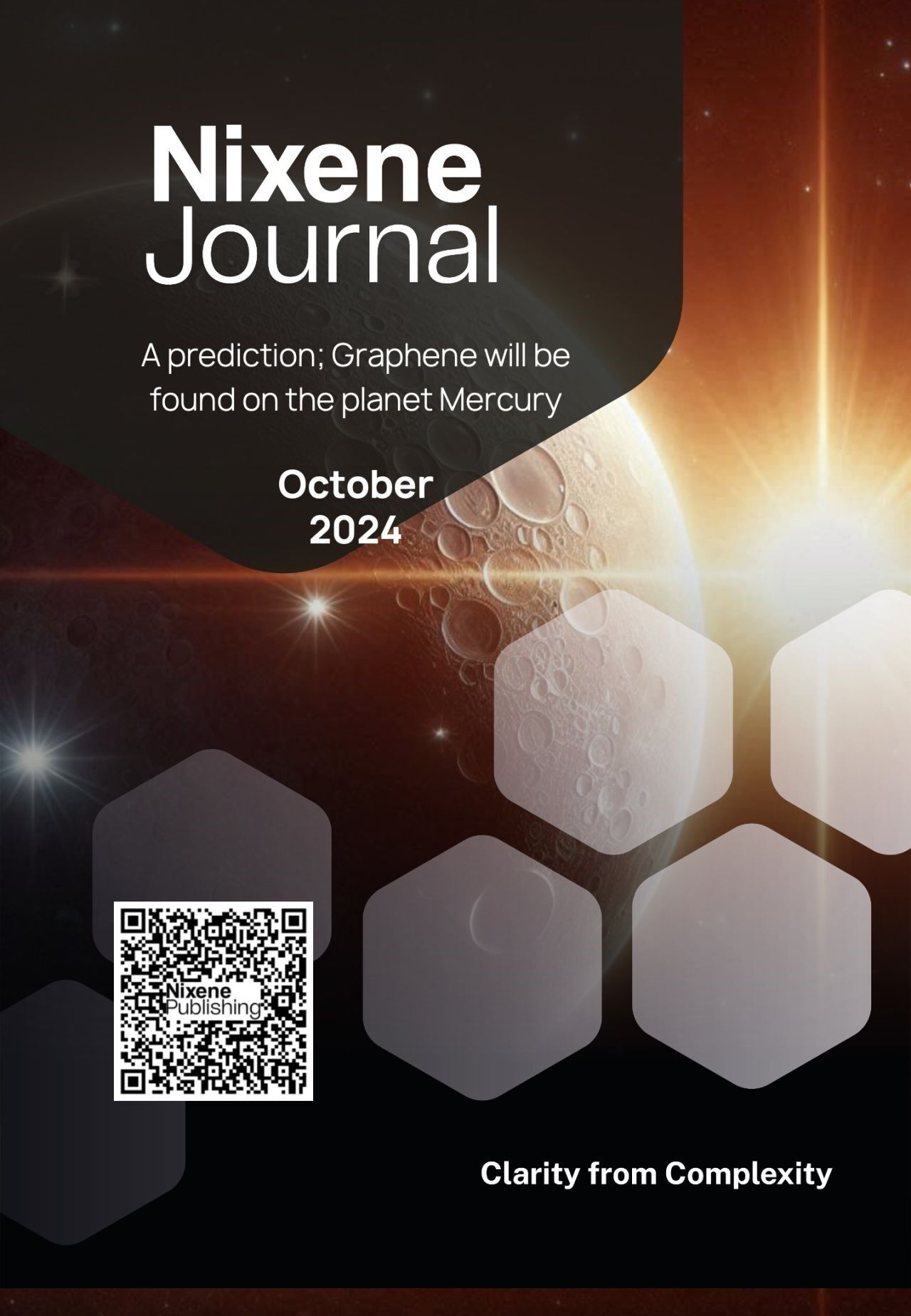 A prediction: Graphene will be found on the planet Mercury