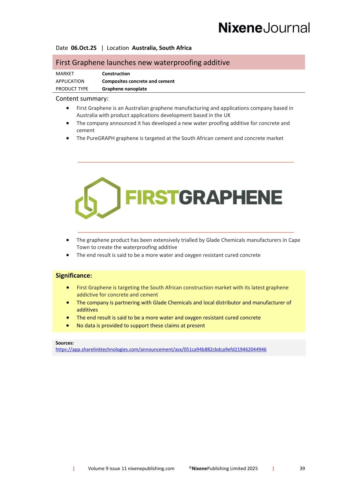 Nixene Journal Volume 9 Issue 11-39 (November 2025)