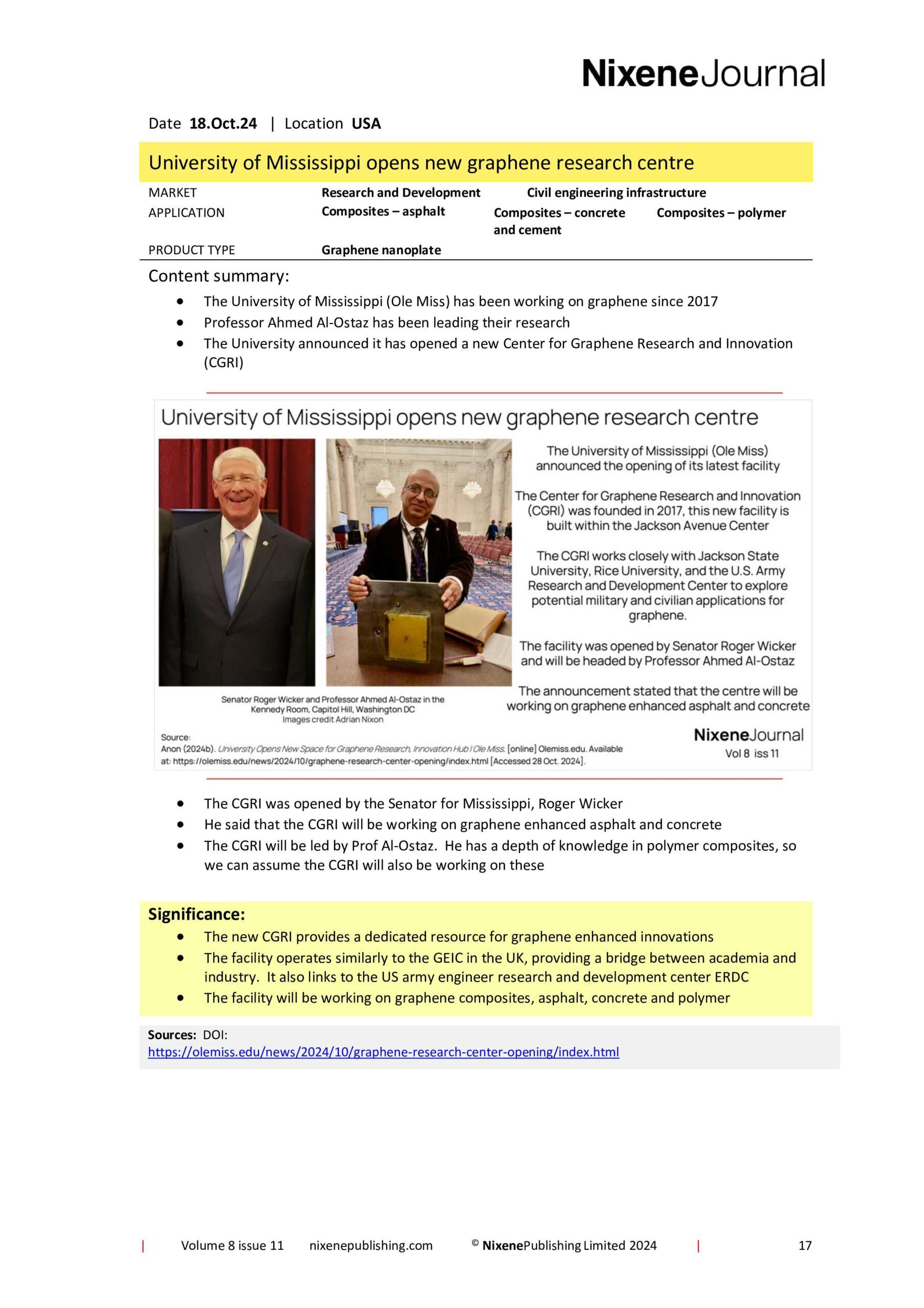 Nixene Journal Volume 8 Issue 11-17 (November 2024)