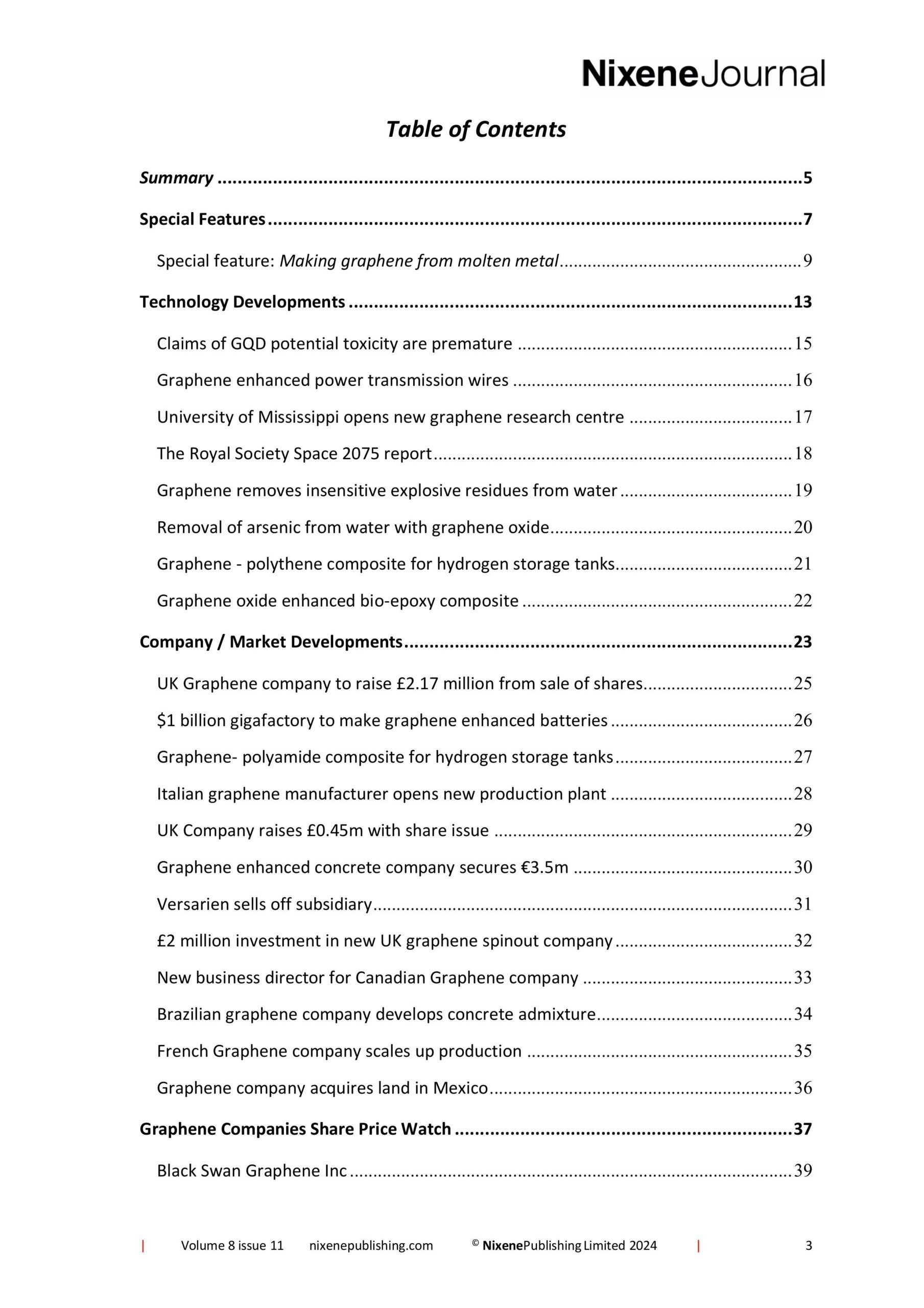 Nixene Journal Volume 8 Issue 11 (November 2024) Contents_Web-images-1